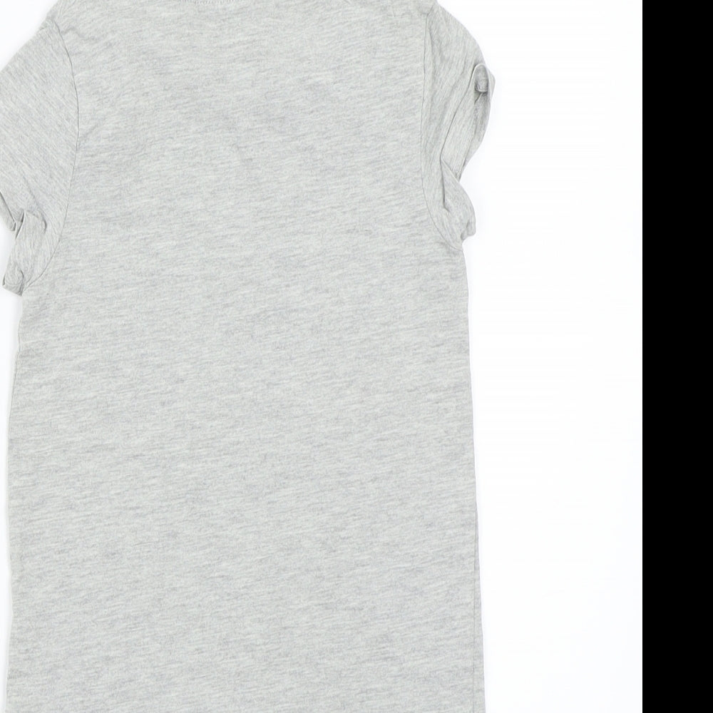 NEXT Girls Grey   Basic T-Shirt Size 7 Years