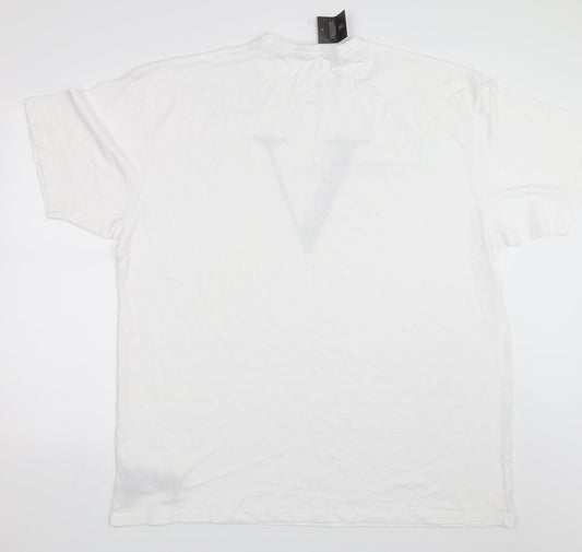 Simply Be Womens White   Basic T-Shirt Size M