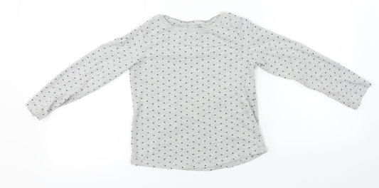 NEXT  Girls Grey   Basic T-Shirt Size 7 Years