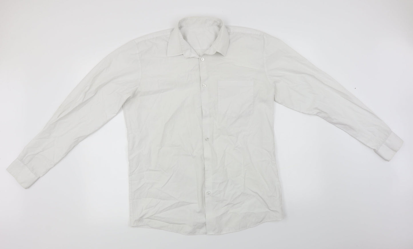F&F  Boys White   Basic Button-Up Size XL