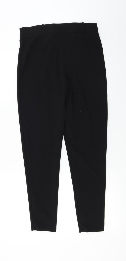 PRETTYLITTLETHING Womens Black   Trousers  Size 12 L24 in