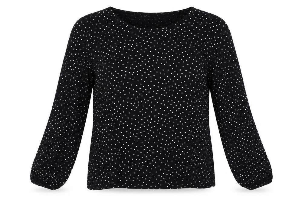 H&M  Womens Black   Basic Blouse Size L