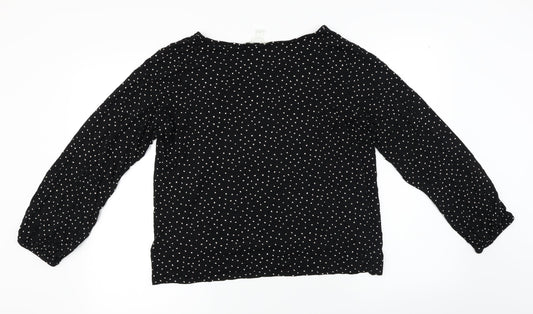 H&M  Womens Black   Basic Blouse Size L