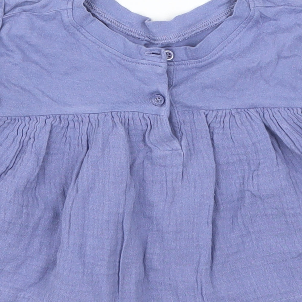 Gap Girls Blue   Basic T-Shirt Size 6-9 Months