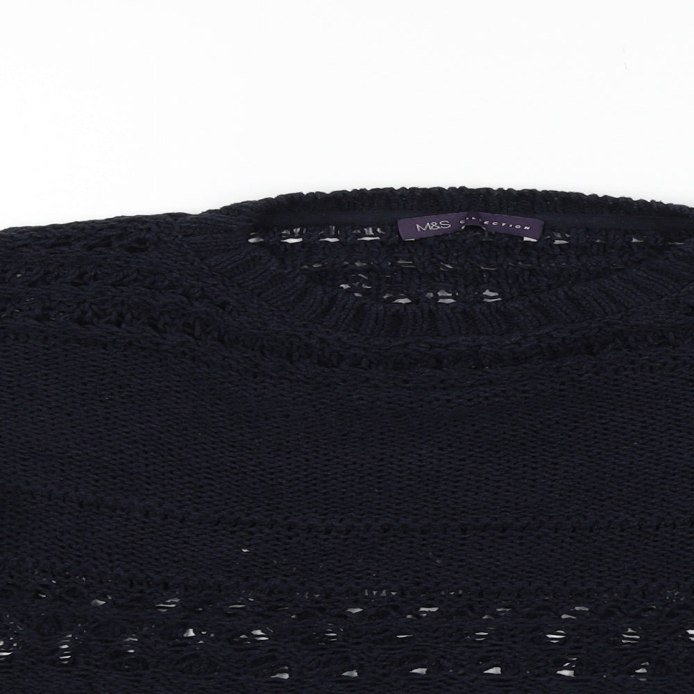 Marks and Spencer Womens Blue   Pullover Jumper Size M