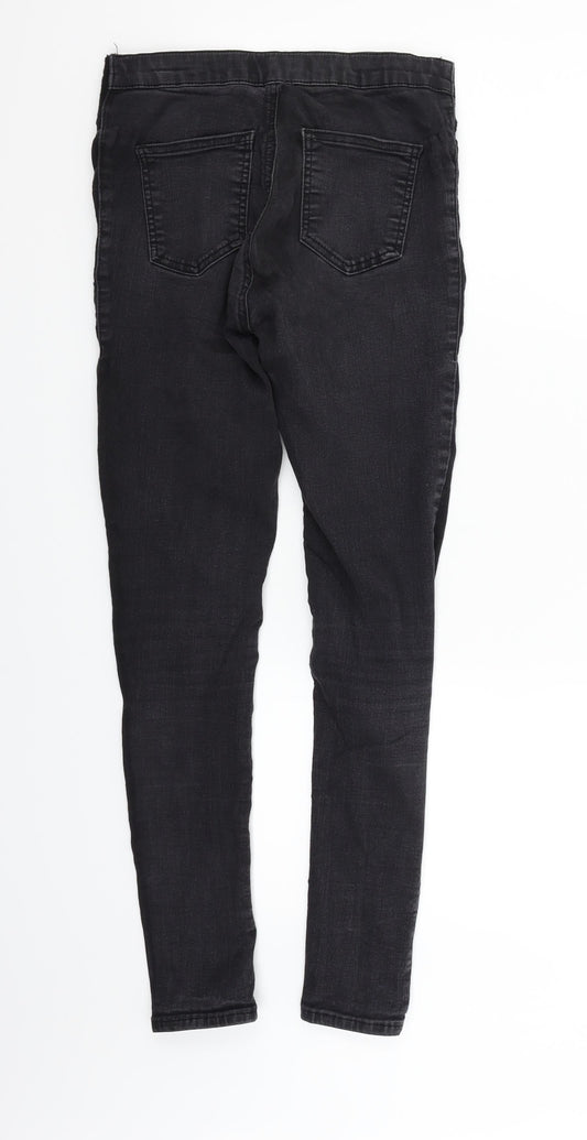 Topshop Womens Black   Skinny Jeans Size 8 L28 in