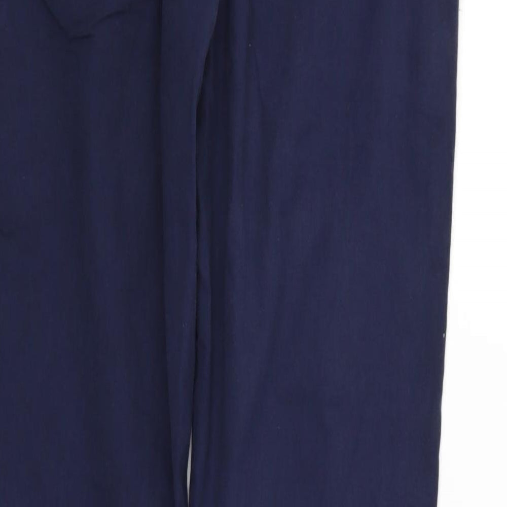 deniem & co Womens Blue Houndstooth  Trousers  Size 10 L27 in