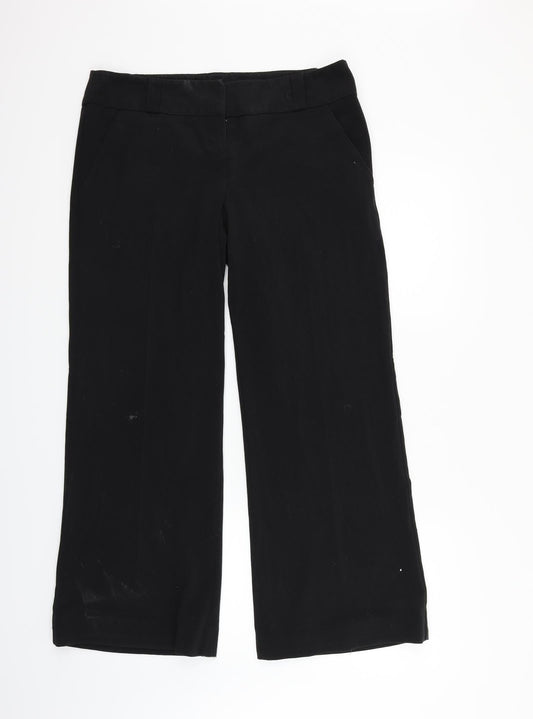 Papaya Womens Black   Trousers  Size 14 L26 in
