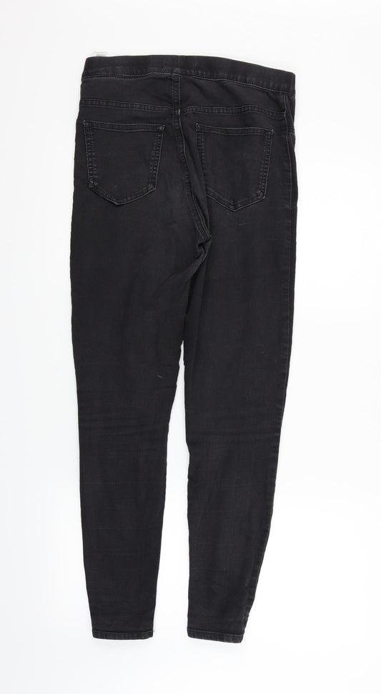 Marks and Spencer Womens Black   Straight Jeans Size 10 L28 in