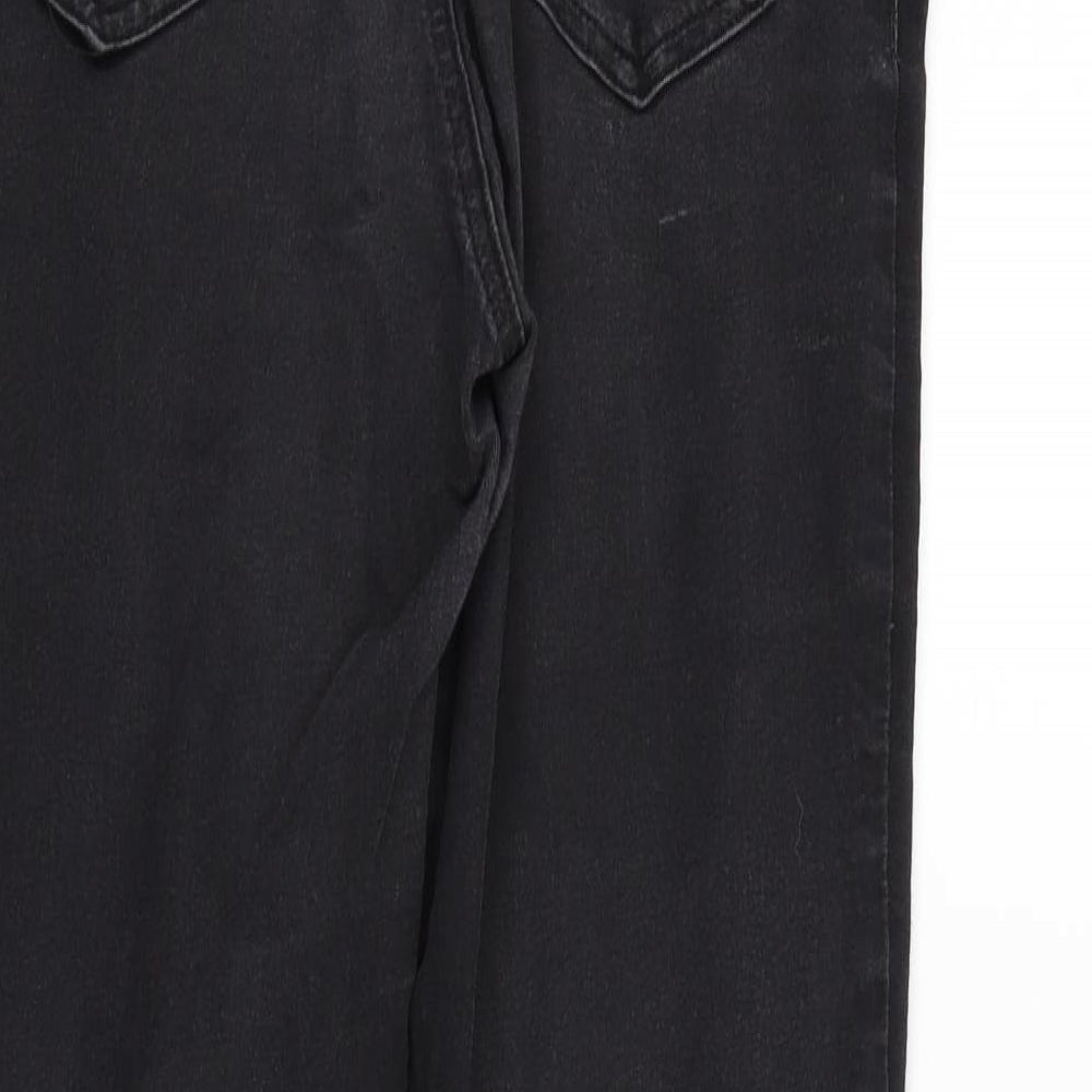 Marks and Spencer Womens Black   Straight Jeans Size 10 L28 in