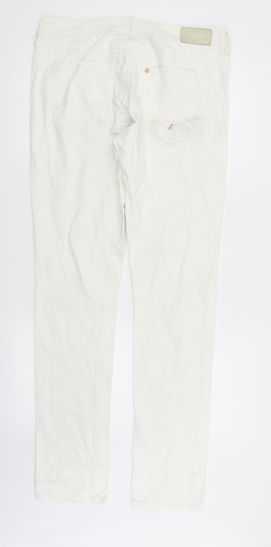 H&M Womens White   Trousers  Size 31 in L33 in