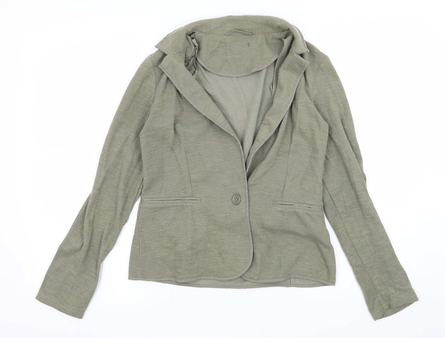 New Look Womens Green  Jersey Jacket  Size 8
