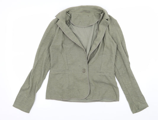 New Look Womens Green  Jersey Jacket  Size 8
