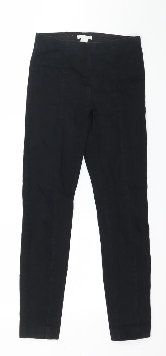 H&M Womens Black  Denim Jegging Jeans Size 8 L26 in