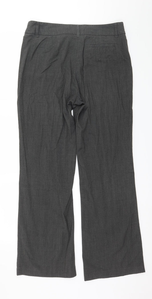 Marks and Spencer Womens Grey   Trousers  Size 14 L20 in