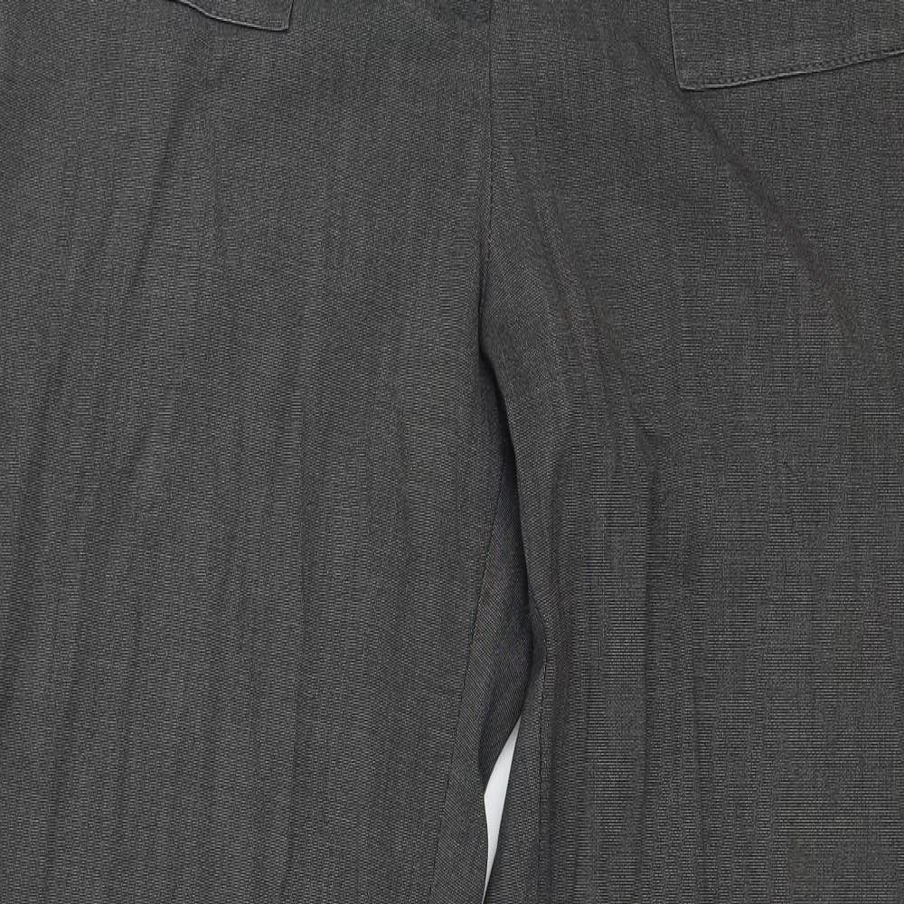 Marks and Spencer Womens Grey   Trousers  Size 14 L20 in
