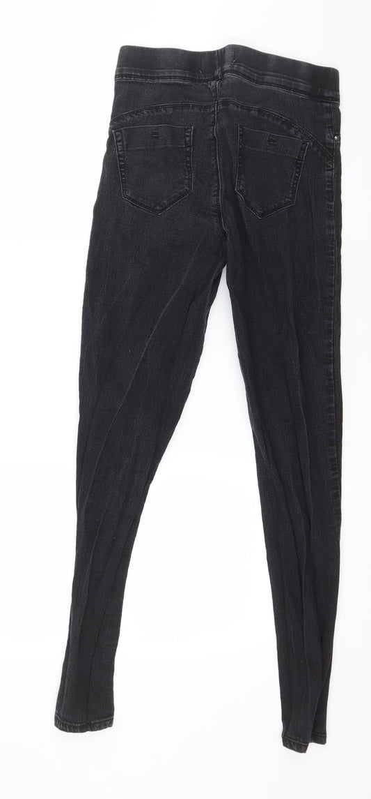 Denim & Co. Womens Grey  Denim Jegging Jeans Size 8 L29 in