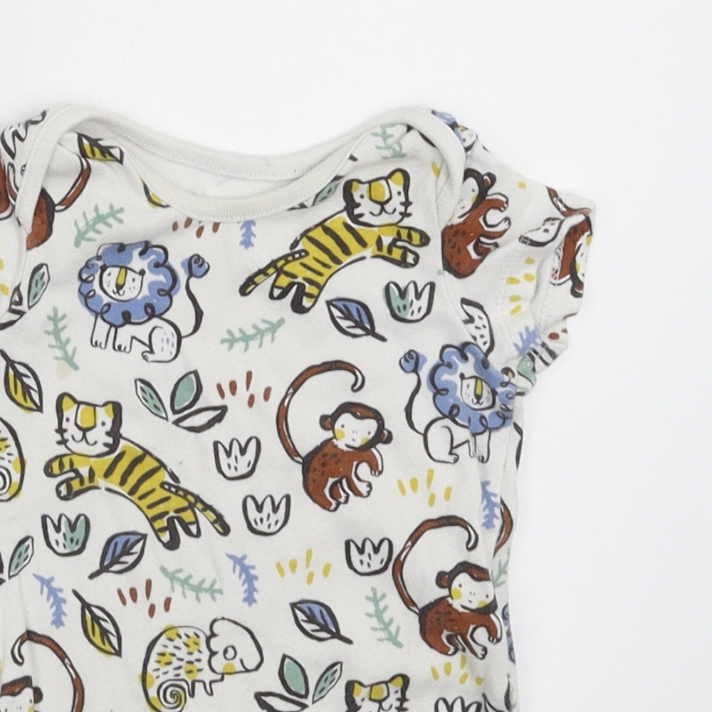 F&F Baby White   Babygrow One-Piece Size 6-9 Months