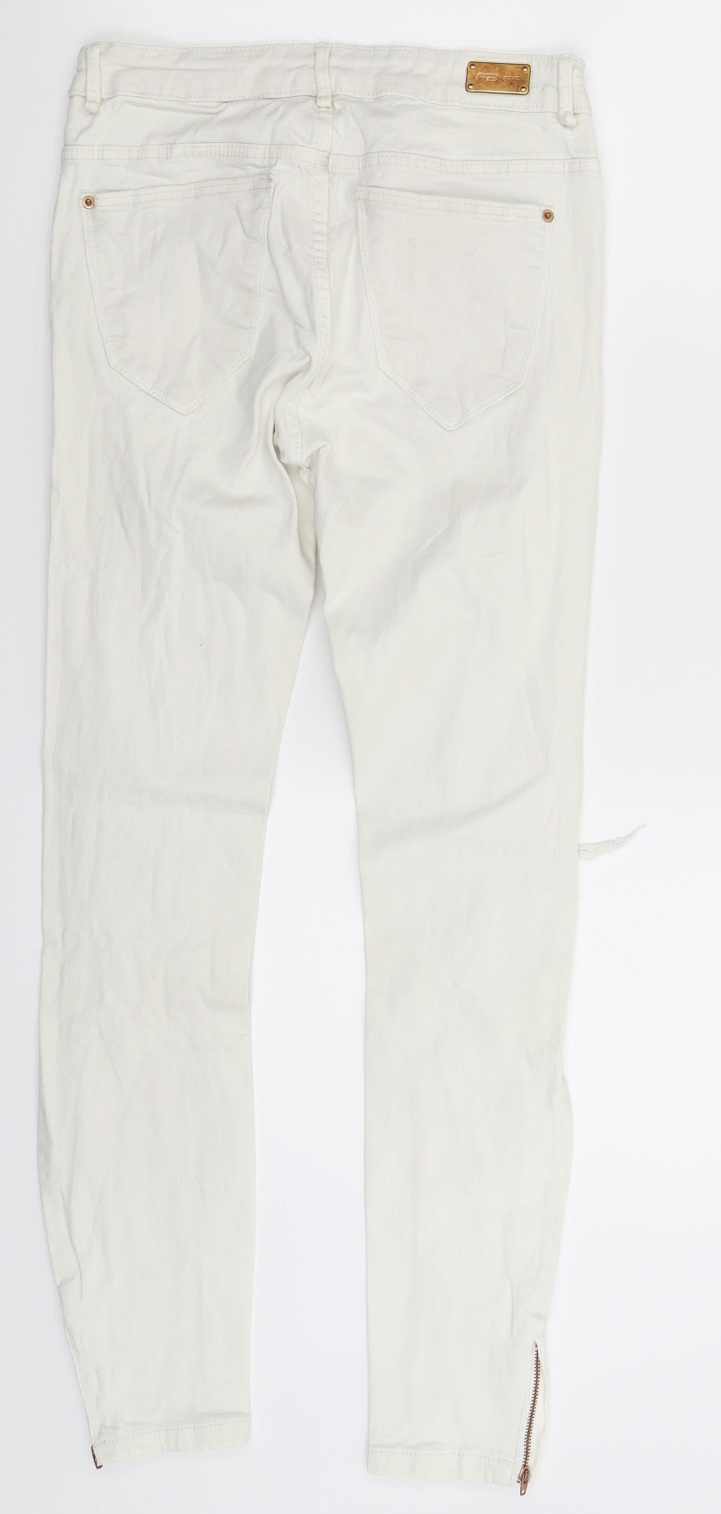 FB Sister Womens White  Denim Skinny Jeans Size 26 in L27 in