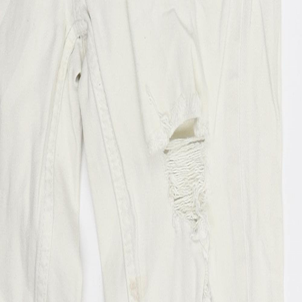 FB Sister Womens White  Denim Skinny Jeans Size 26 in L27 in