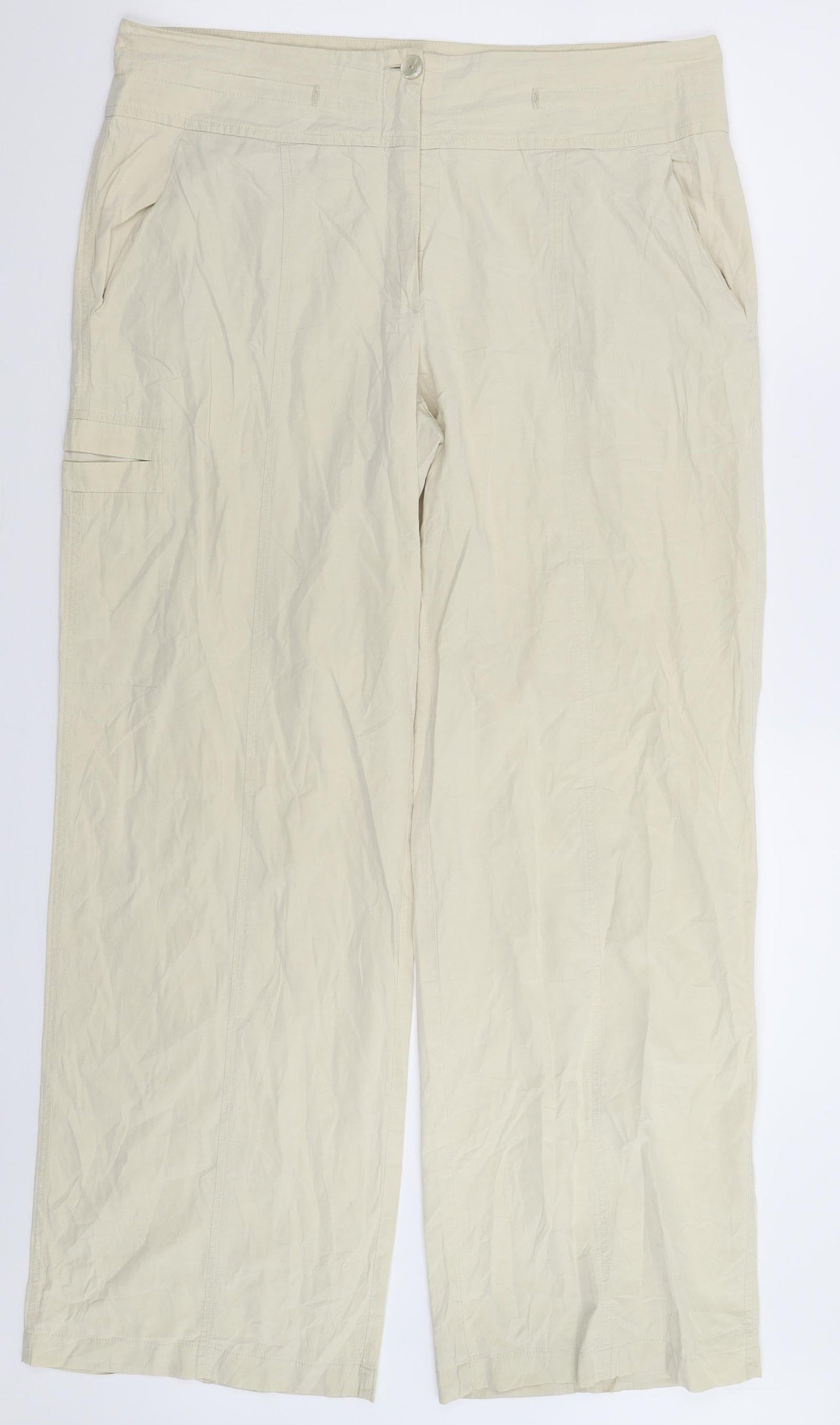 Cambio Womens Beige   Trousers  Size 34 in L30 in