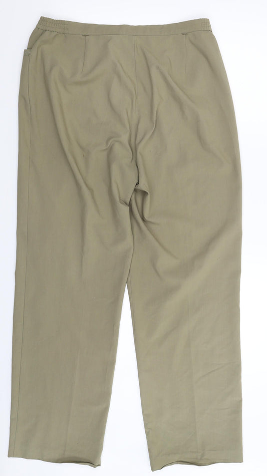 Oscar B Womens Beige   Trousers  Size 16 L31 in