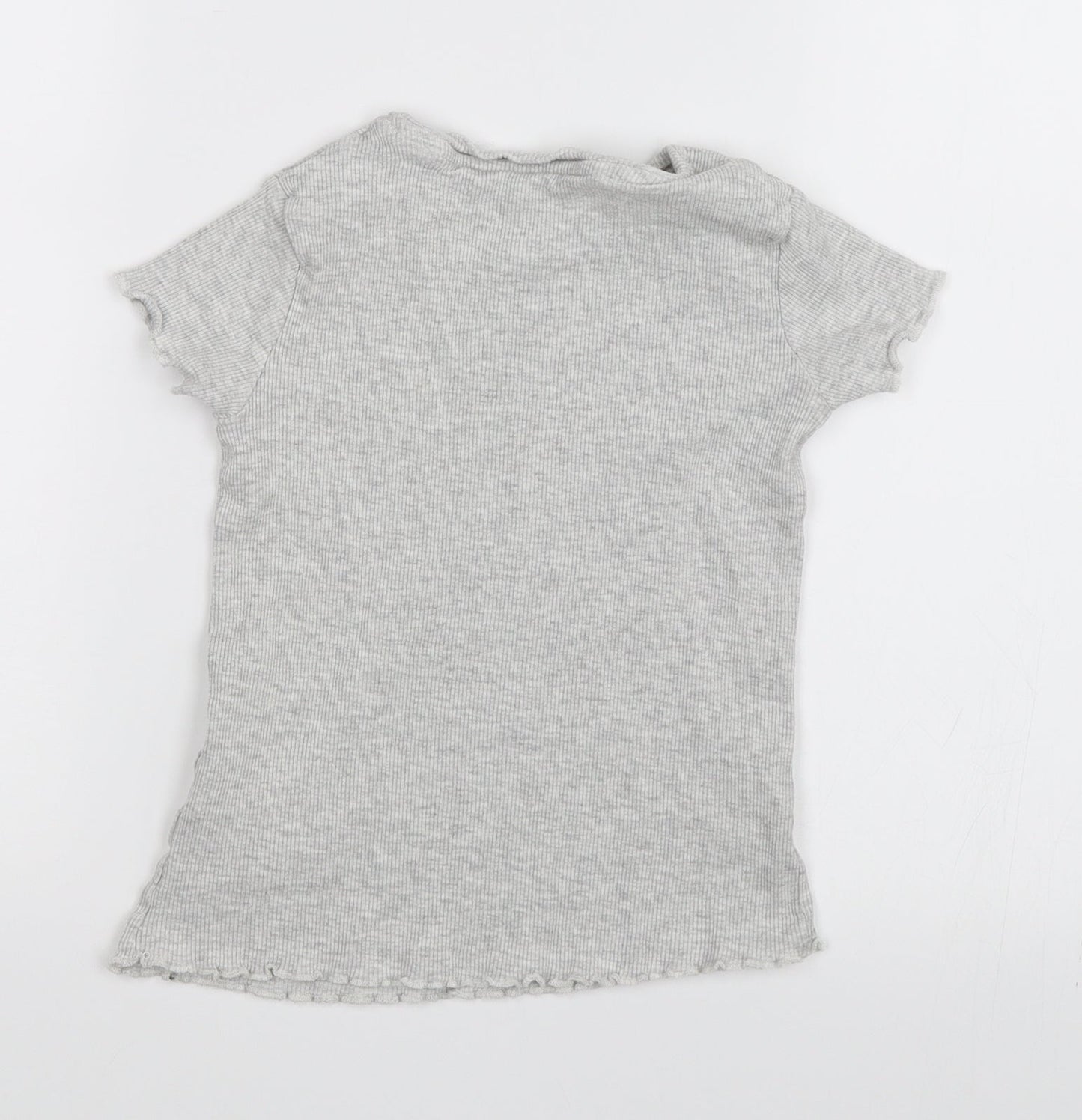 George Girls Grey   Basic T-Shirt Size 5-6 Years