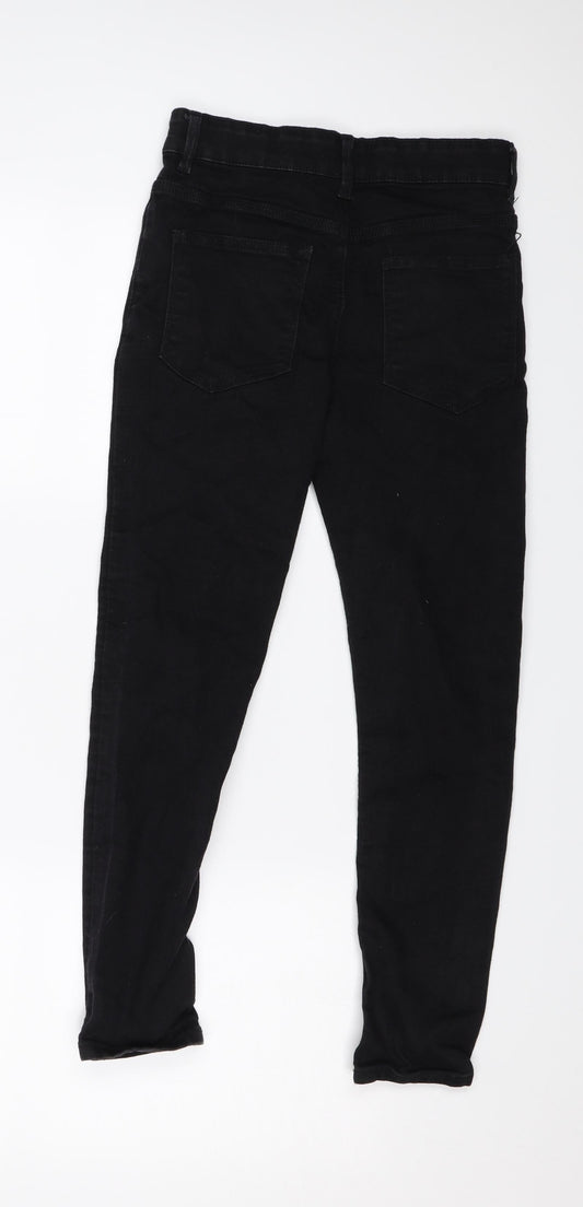 Matalan Girls Black  Denim Skinny Jeans Size 10 Years