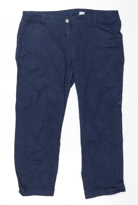 BPC Womens Blue  Denim Straight Jeans Size 14 L24 in