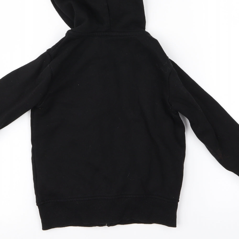 Preworn Boys Black   Full Zip Jumper Size S