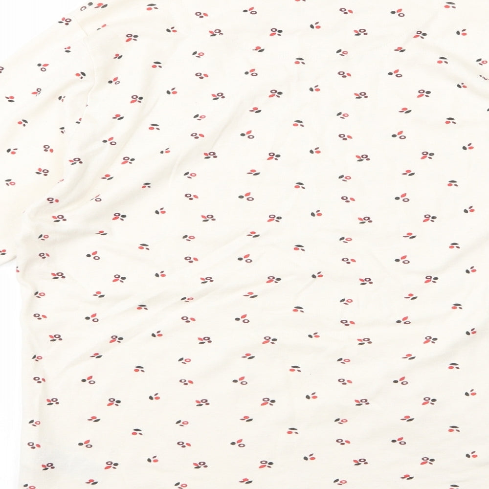 m&s Mens White Fair Isle   Button-Up Size 16