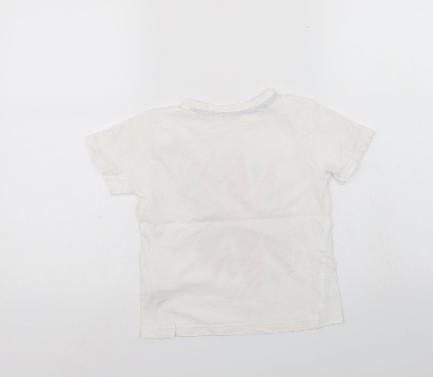 Primark Girls White   Basic Polo Size 5-6 Years