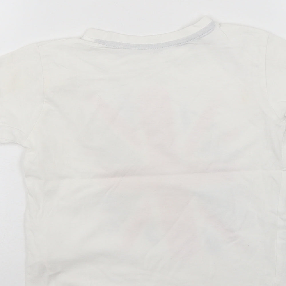 Primark Girls White   Basic Polo Size 5-6 Years
