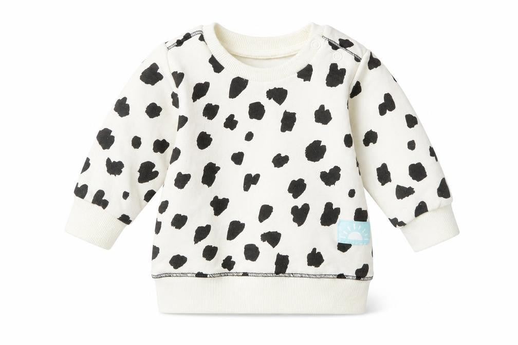 Primark Girls White Polka Dot  Pullover Jumper Size 3-6 Months