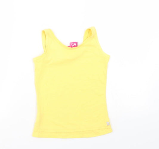 LA Gear Girls Yellow   Basic Tank Size 7-8 Years