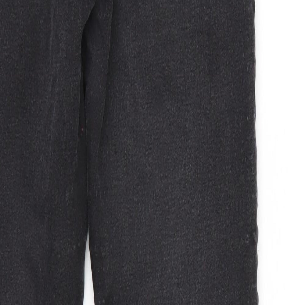 Top Shop Mens Black  Denim Tapered Jeans Size 28 L32 in