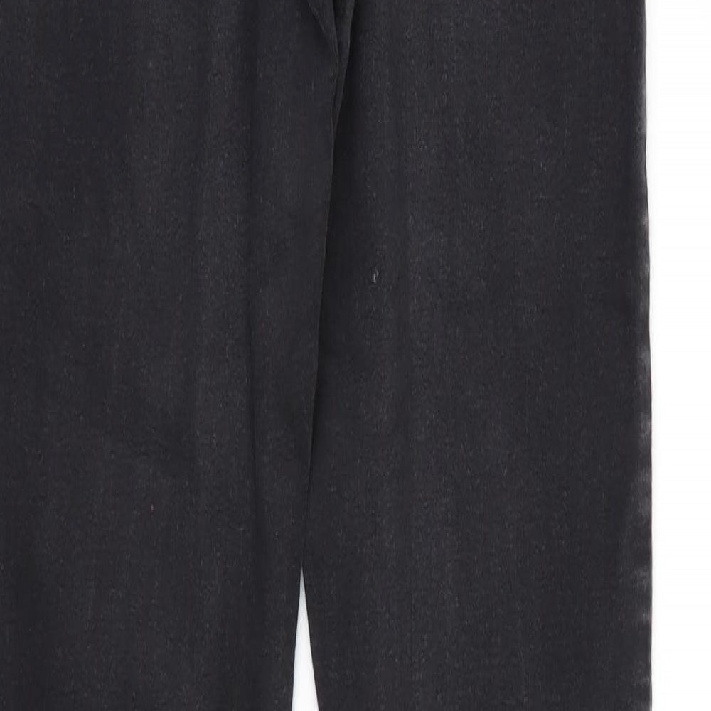 Denim & Co. Womens Black  Denim Tapered Jeans Size 12 L29 in