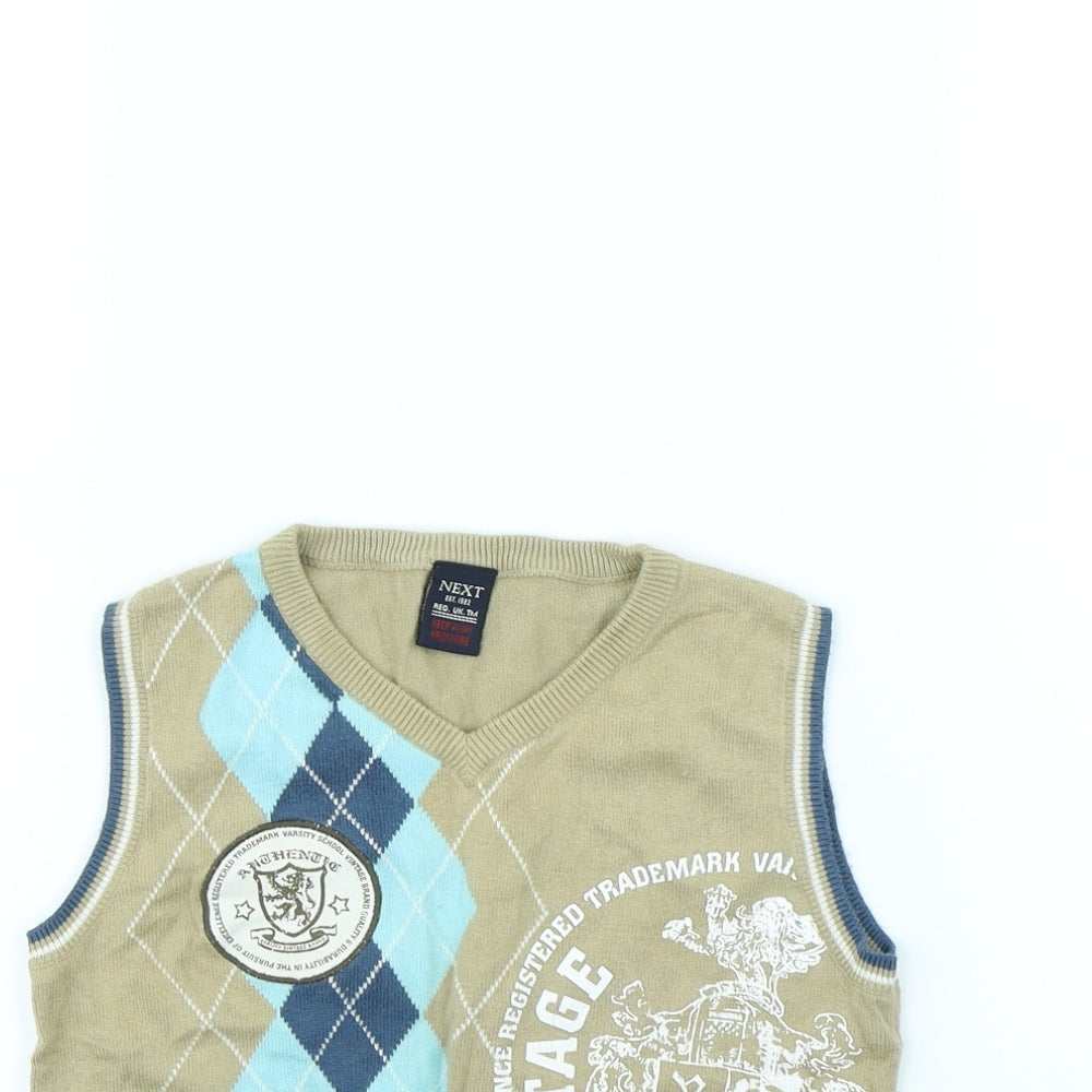NEXT Boys Beige   Pullover Jumper Size 2 Years