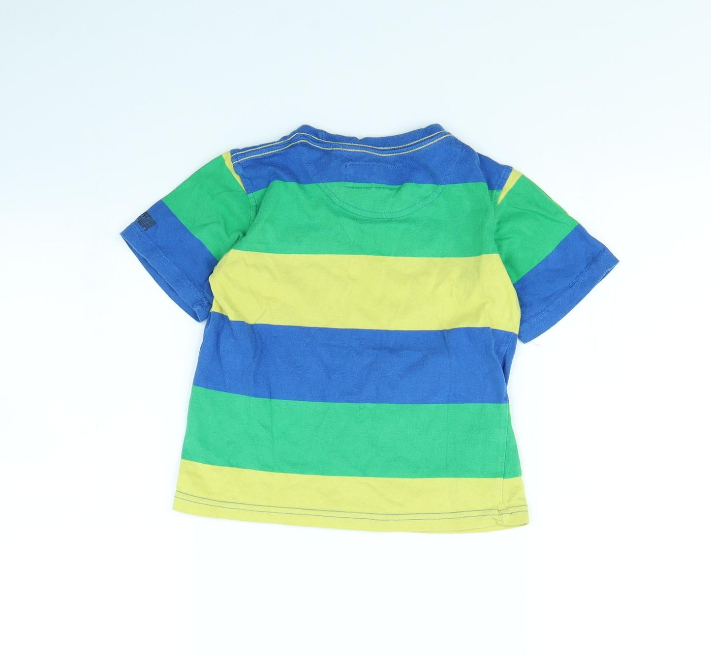 Duffer Boys Multicoloured Striped  Basic T-Shirt Size 5 Years