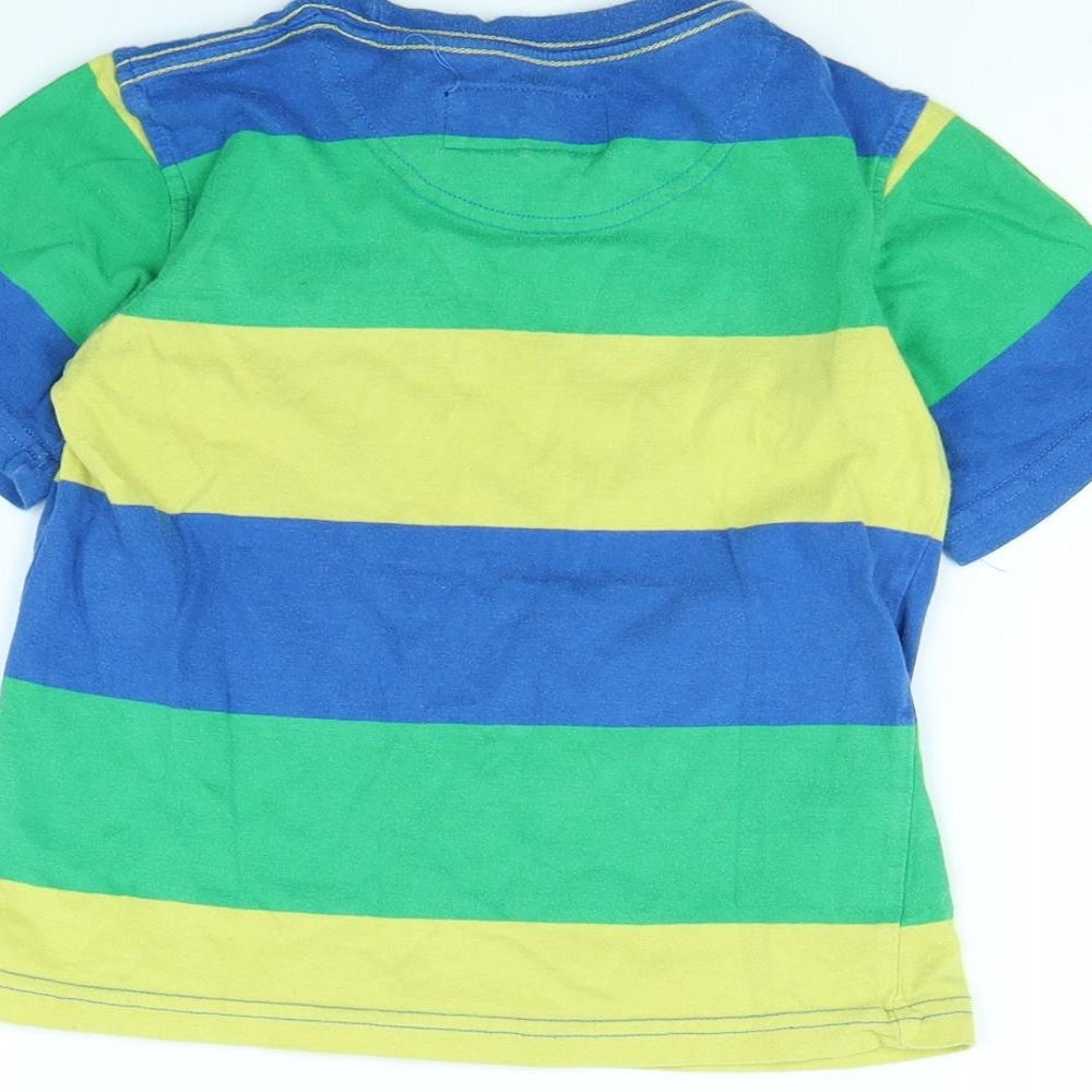 Duffer Boys Multicoloured Striped  Basic T-Shirt Size 5 Years