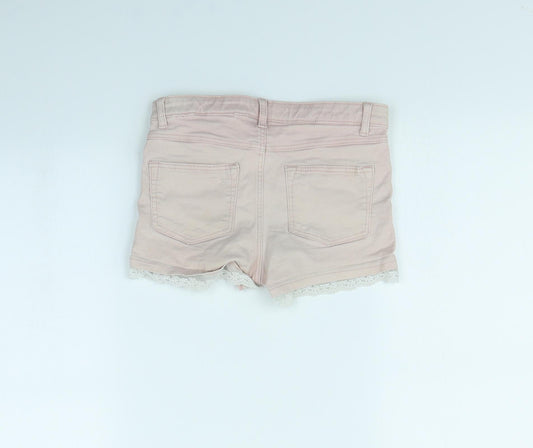 H&M Boys Pink  Denim Cargo Shorts Size 8 Years
