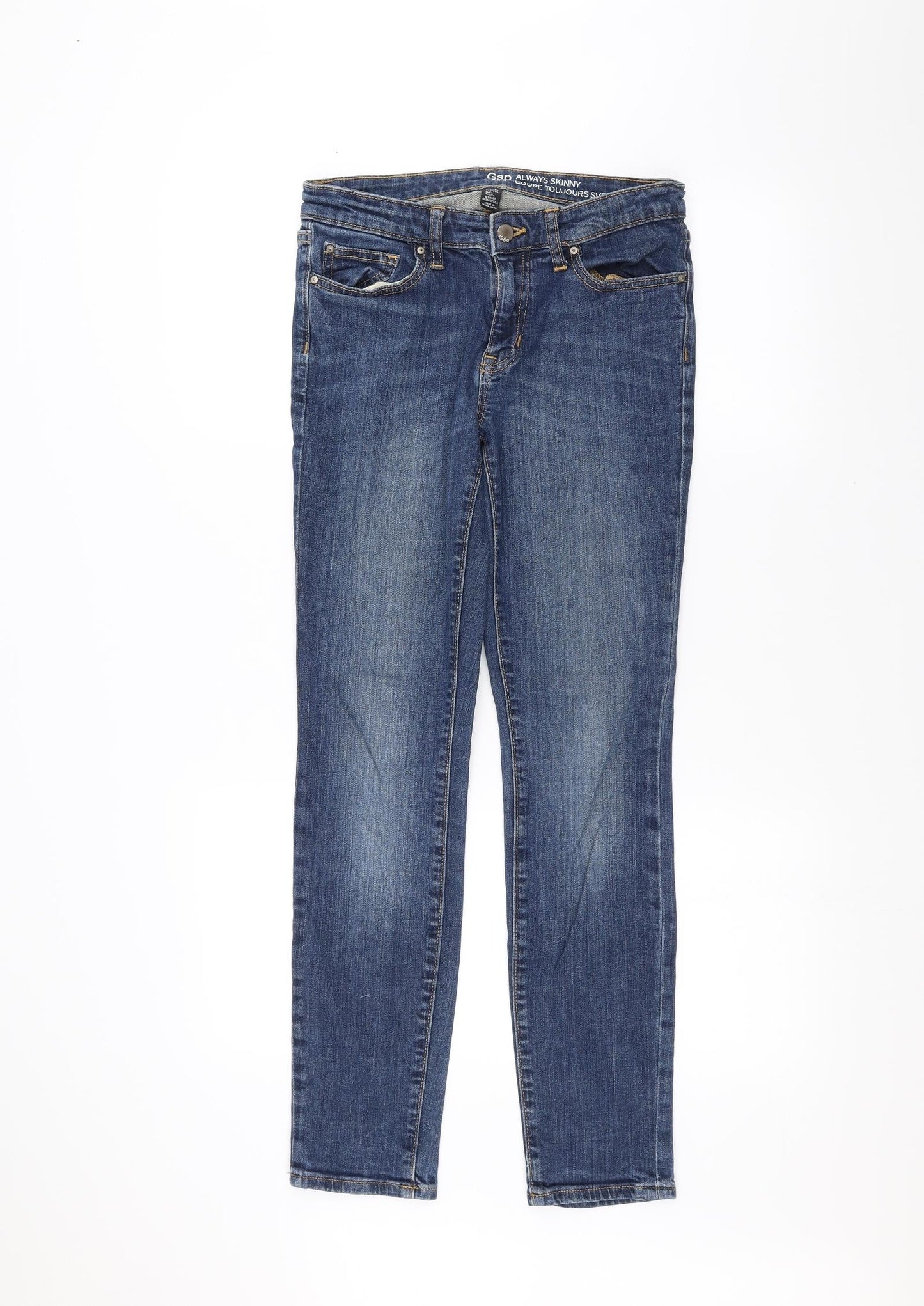 Gap Womens Blue  Denim Skinny Jeans Size 6 L28 in