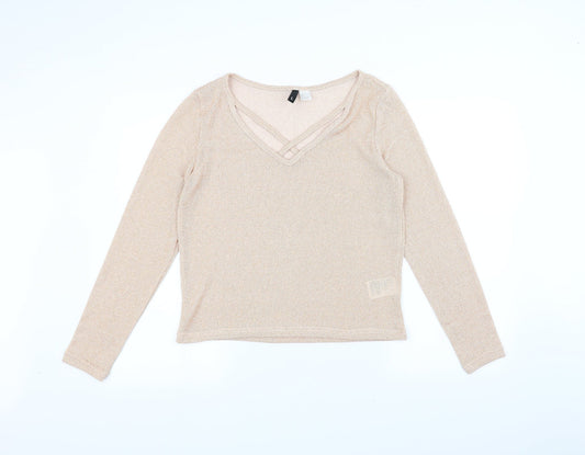 H&M Womens Beige   Pullover Jumper Size L