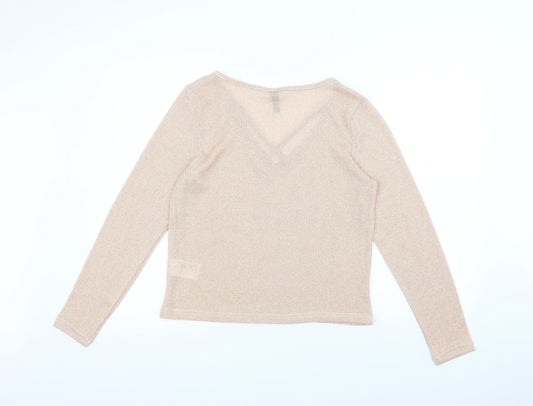 H&M Womens Beige   Pullover Jumper Size L