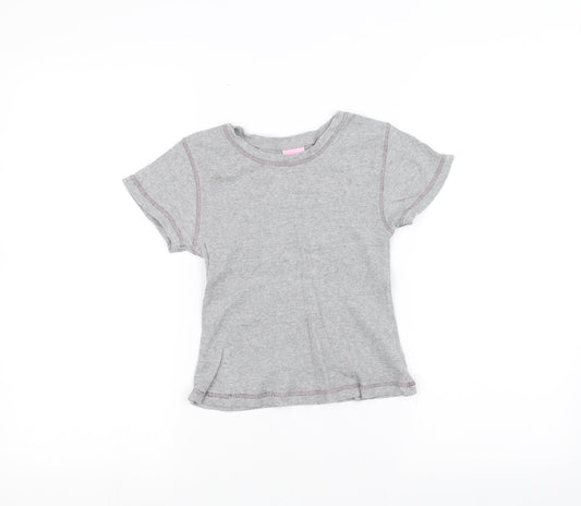 Cherokee Girls Grey   Basic T-Shirt Size 9-10 Years