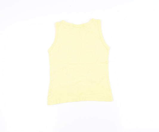 Disney Girls Yellow   Basic Tank Size 10 Years