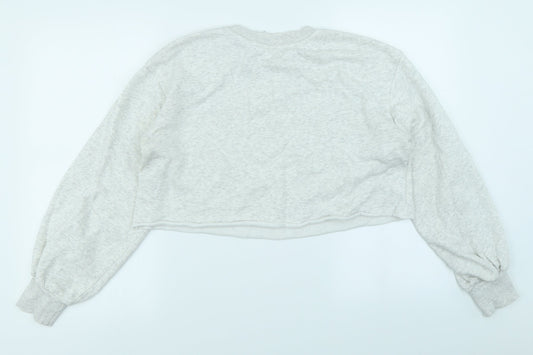 Divided Womens Grey   Pullover Sweatshirt Size S  - Cropped