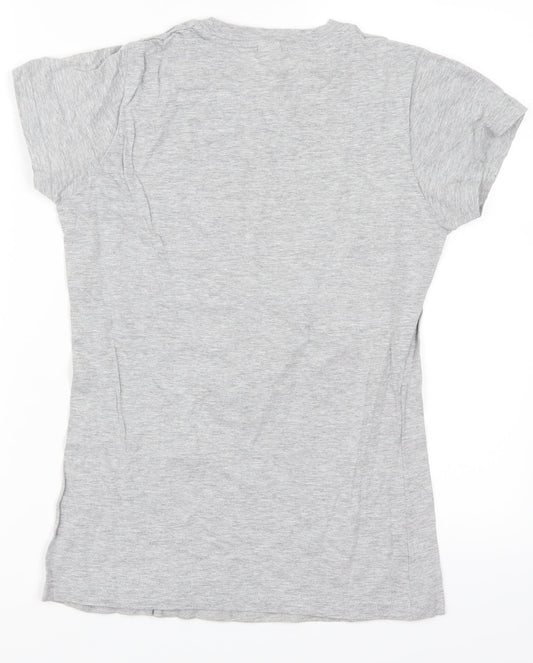 Anvil Womens Grey   Basic T-Shirt Size M  - May The Odds Be Ever In Your Favour Hunger Games