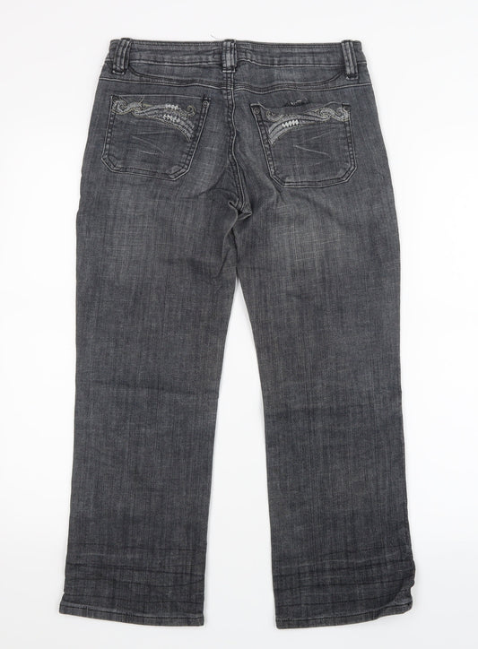 Blue Blue Womens Blue  Denim Straight Jeans Size 29 in L24.5 in