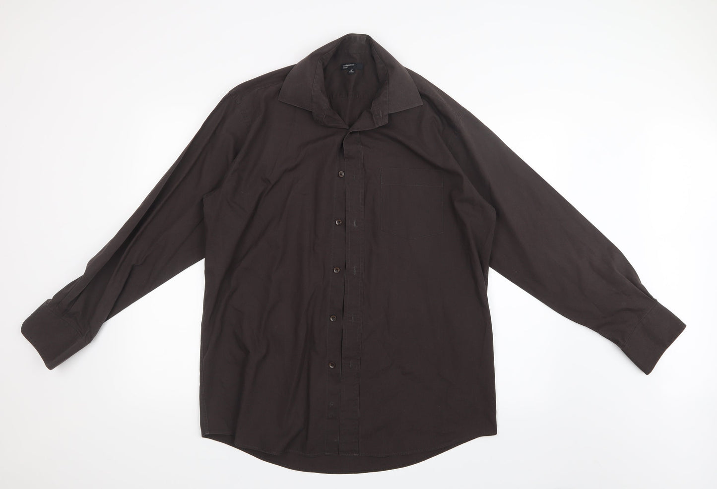 Cedar Wood State Mens Brown    Button-Up Size 16